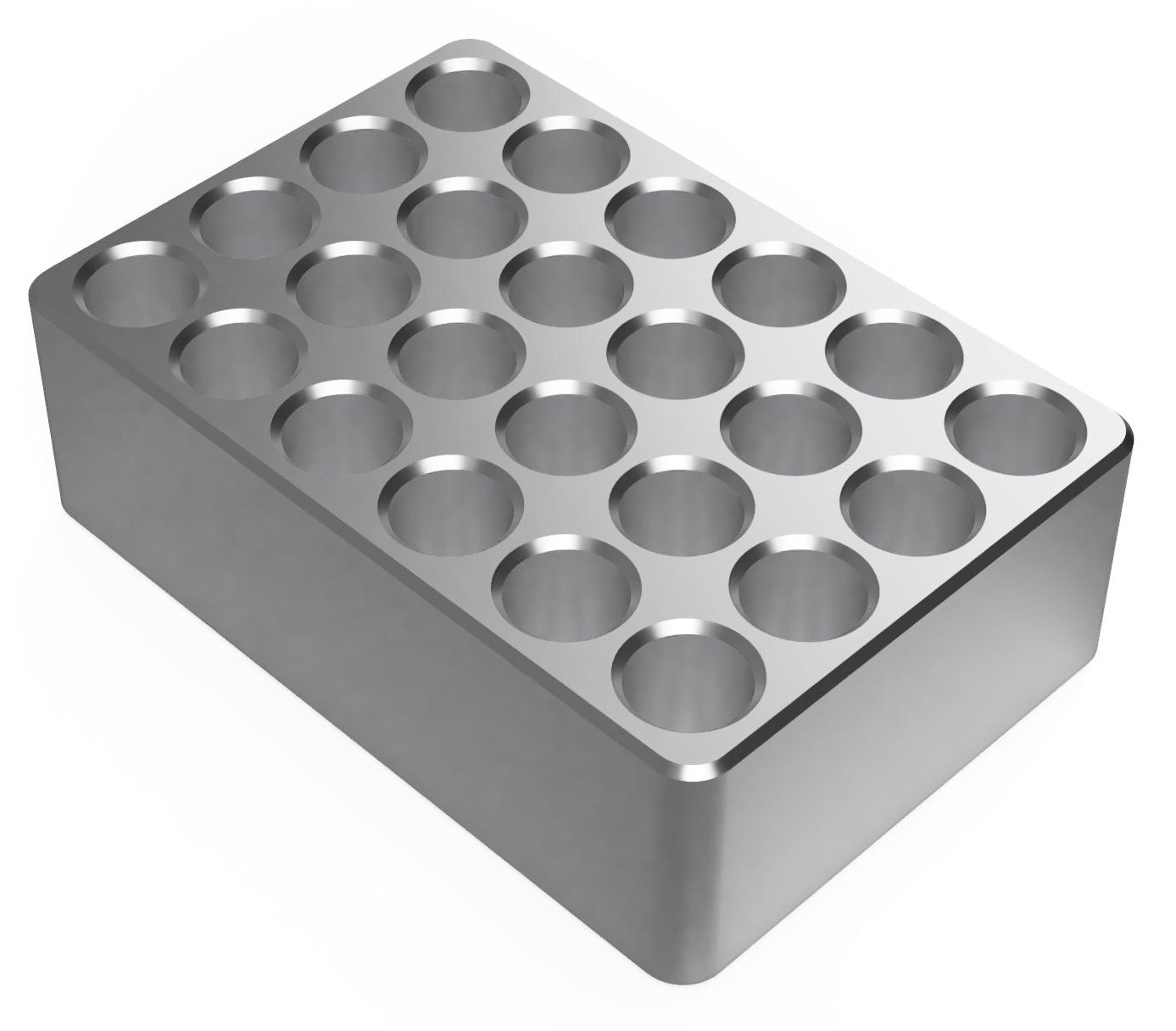 Cryovial Tube Cooling Block, Holds Cryovials