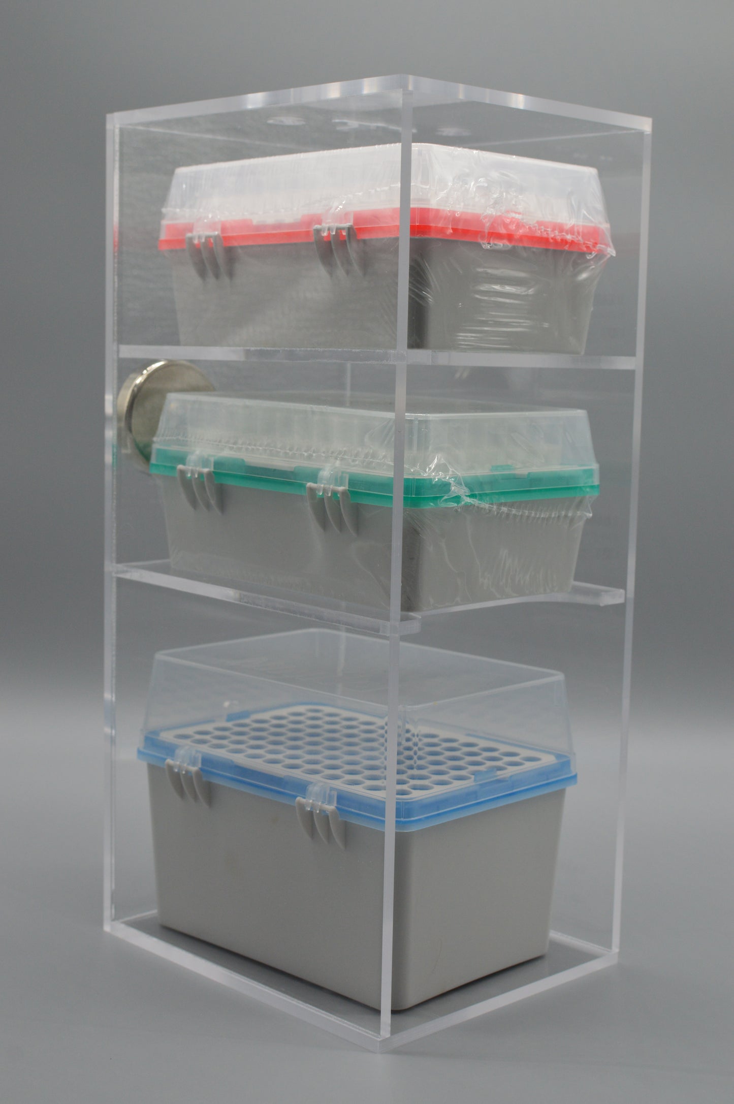 Pipette Tip Box Organizer for Micropippetes