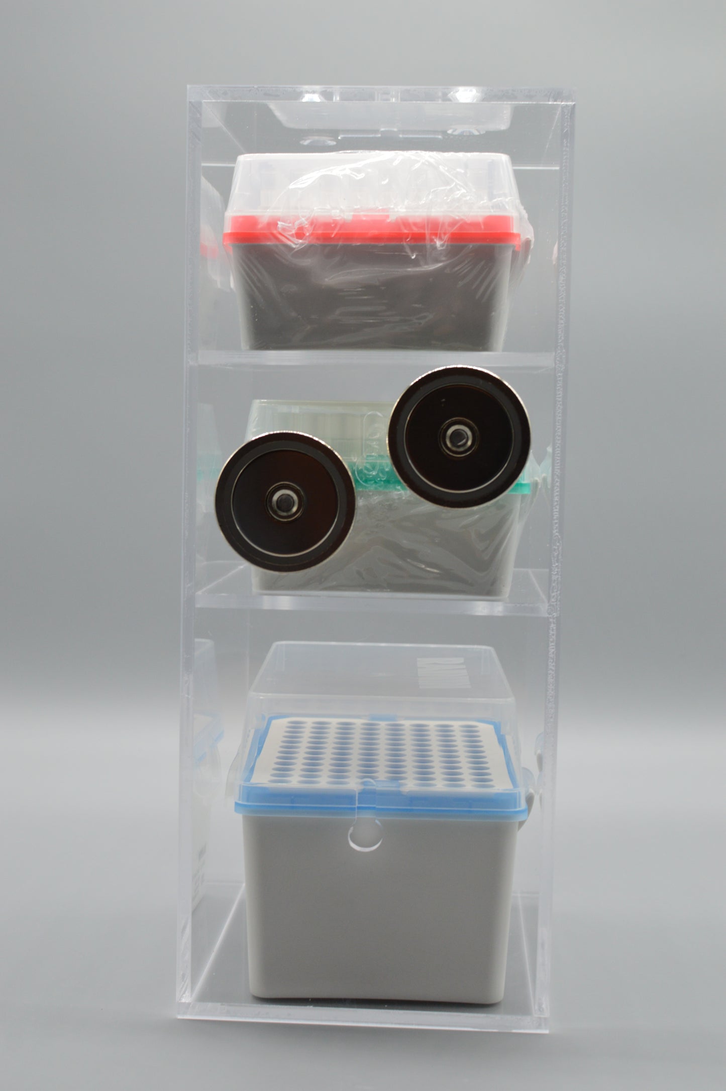 Pipette Tip Box Organizer for Micropippetes
