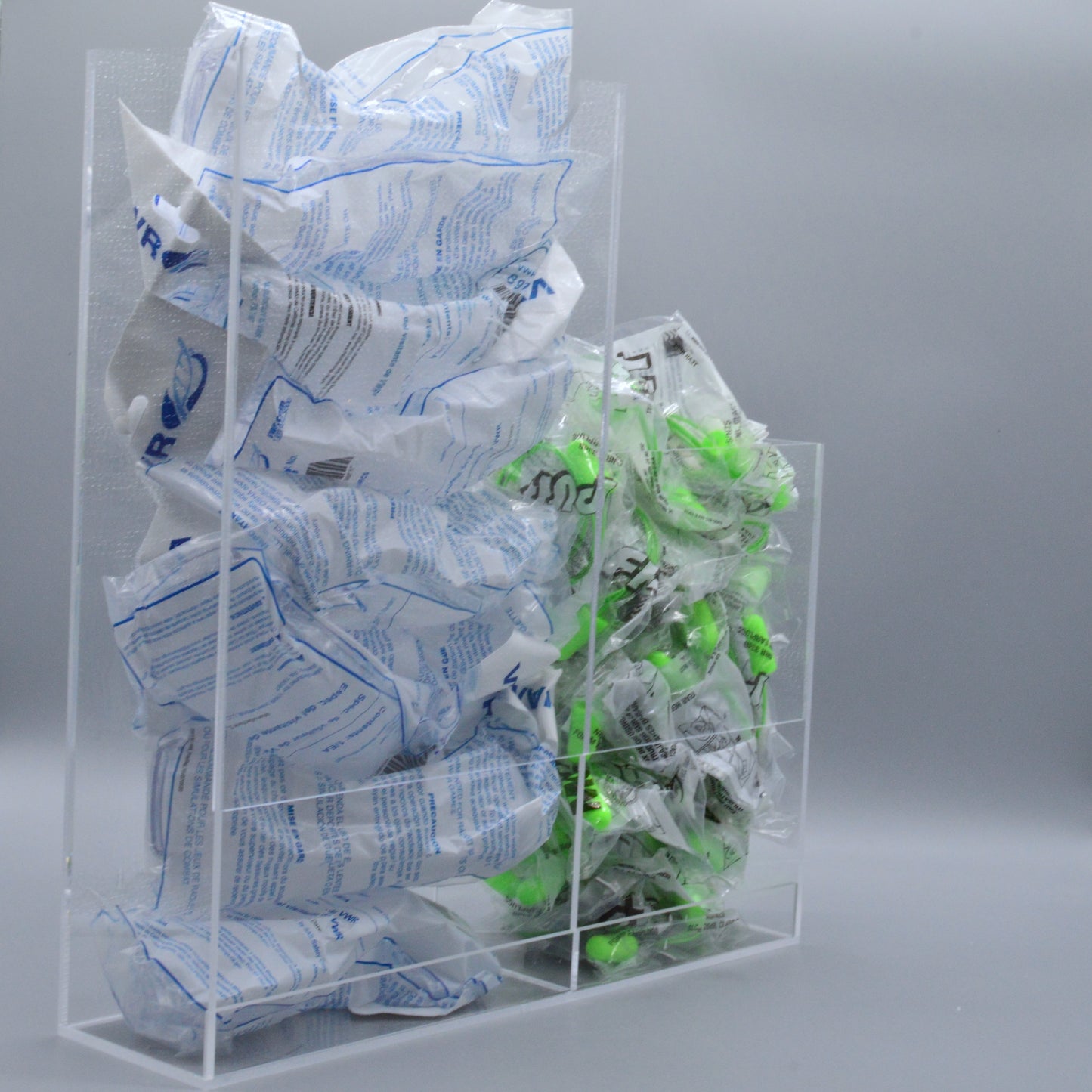Combination Safety Glasses and Anti-fog wipes Holder, Organizer and Dispenser