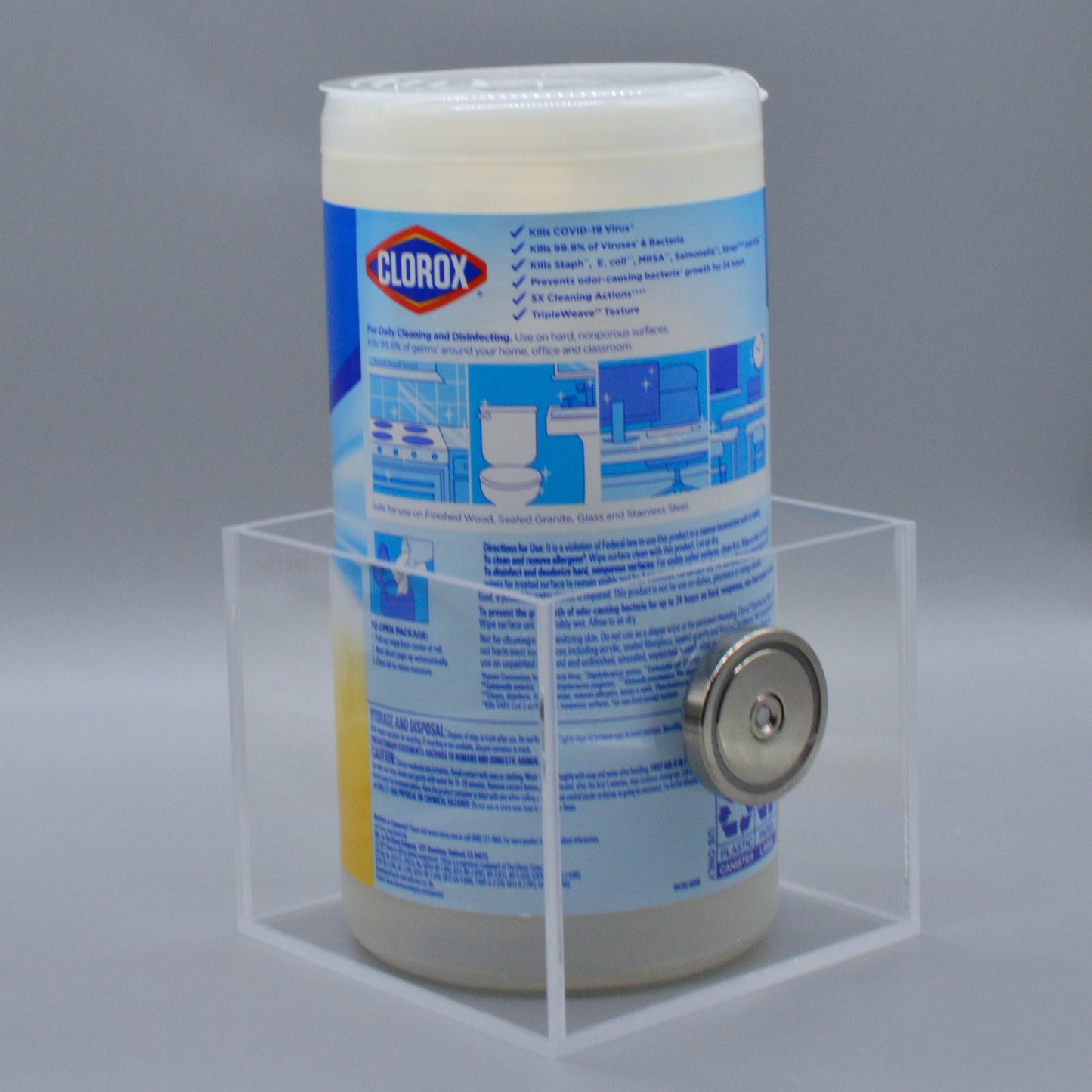 Cleaning Wipe Holder and Dispenser