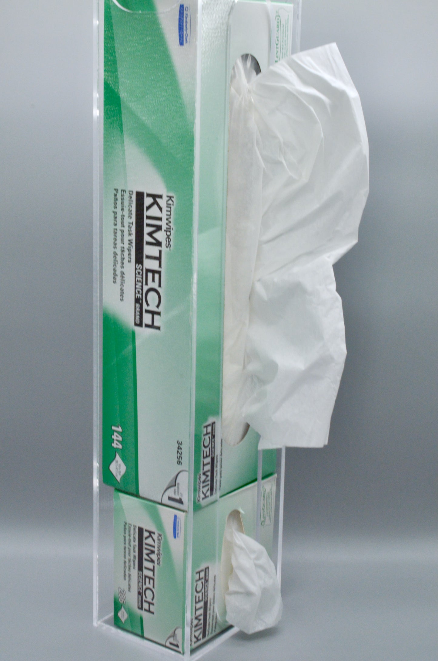 Combination Small and Large Kimwipes Holder and Dispenser